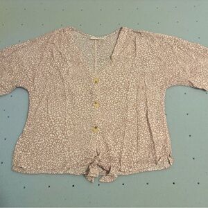 LUQ Elaine Tie Front Top